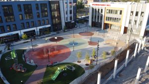 Downtown Rockwood Plaza Now Painted